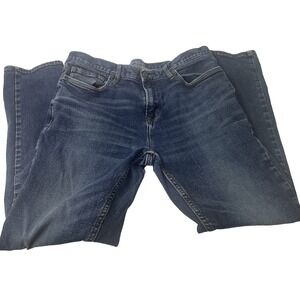 Old Navy Slim Built-In Flex Jeans Mens 34x32 Blue Excellent Stretch Denim